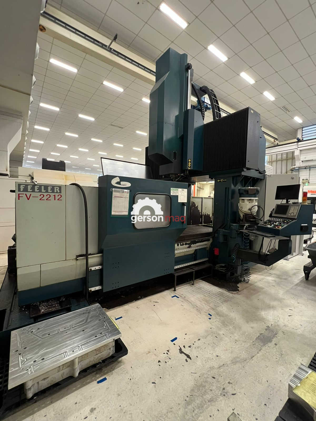 FRESADORA CNC PORTAL FEELER MODELO FV-2212 ANO 2007